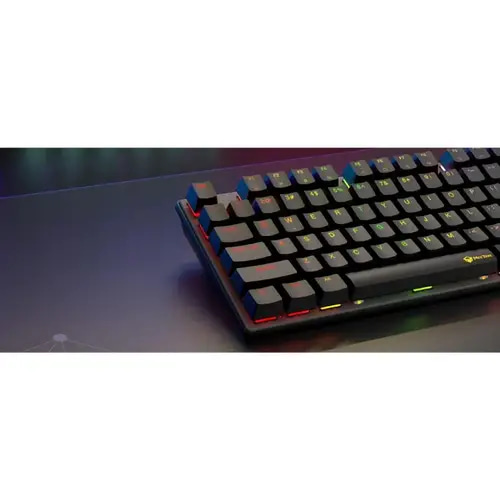 ميشن – لوحة مفاتيح ميكانيكية للألعاب حجم 80% هوت سواب بإضاءة MT-MK008Pro - RGB– اسود