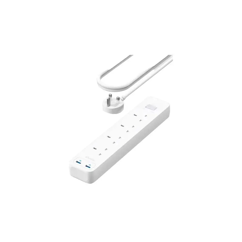 توصيلة انكر 4 منافذ طاقة مع منفذين USB-A