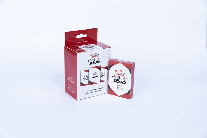 6 حبات صكة الحمراء (بلوت) 32 ورقة لعب