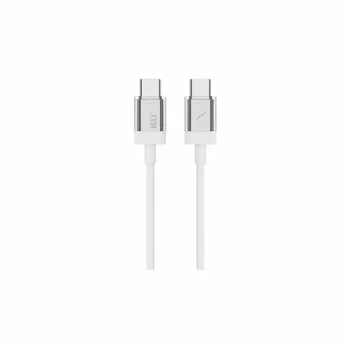 كيبل من جودا USB-C إلى USB-C بقدرة 60 واط طول 1.2 متر، لون أبيض