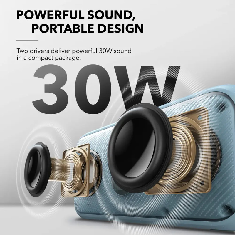 سبيكر محمول ساوندكور Motion X300 بلوتوث - ازرق