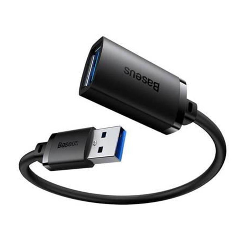 كيبل بيسوس  تمديد USB بطول 0.5 متر - أسود