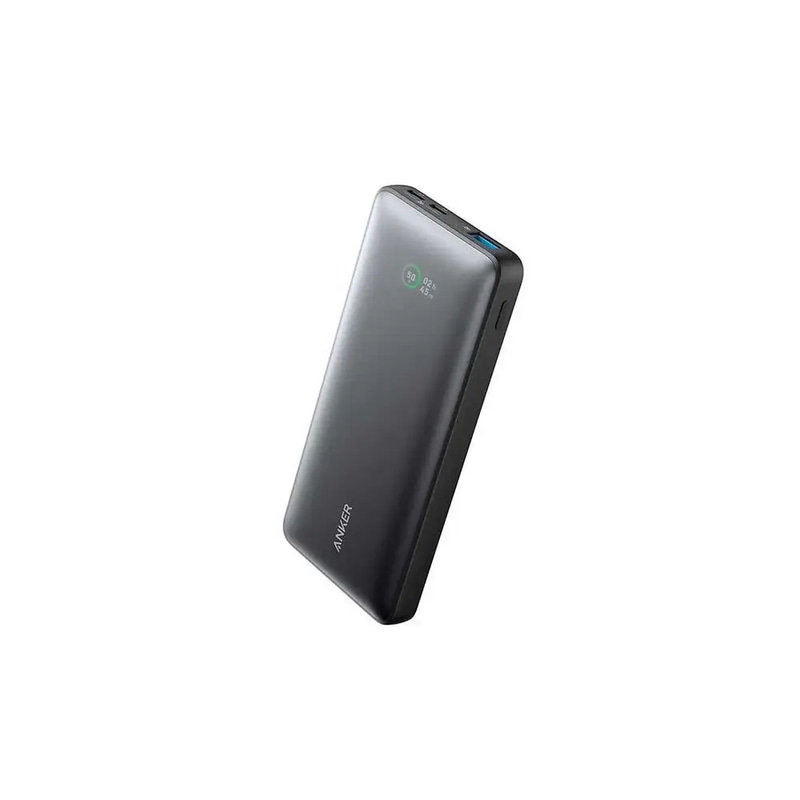 بطارية انكر 533 باوركور بقوة 25 واط بسعة 10000 ملي امبير بمنفذين تايب سي ومنفذ USB-A- اسود