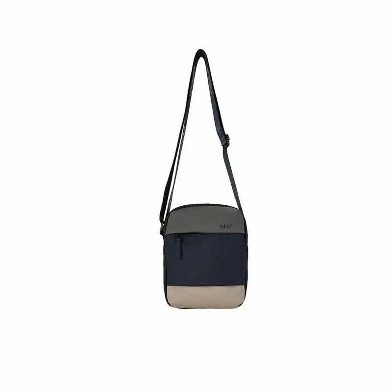 ألوت - حقيبة كتف ALOT Crossbody تصميم عملي مقاومة للماء - اخضر /بيج