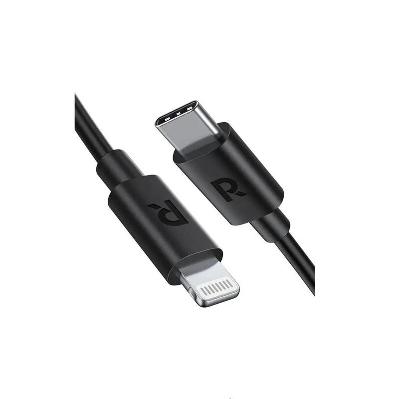راف باور كومبو شاحن سيارة بتقنيه بي دي 25 واط ومنفذ USB-A 24 واط + كيبل تايب سي لايتننق