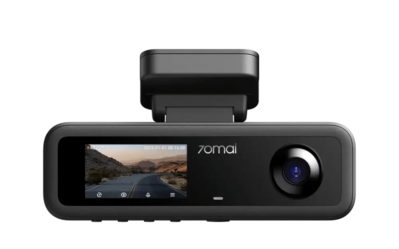 كاميرا سيارة داش كام 70mai T800E امامية بدقة 4K وداخلية وخلفية بدقة HD - اسود
