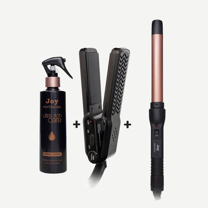 Joy Digital Ceramic + Joy Pro Curling Iron + Protection Spray