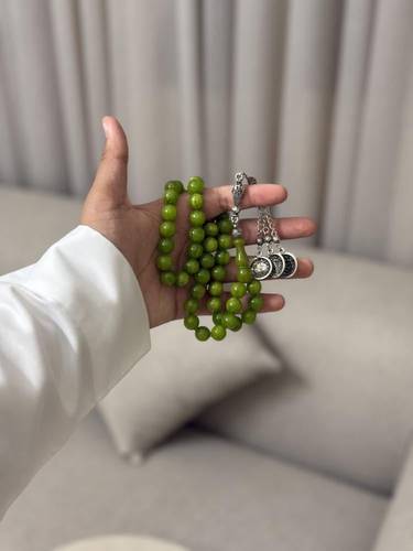 سبحة فاتوران فستقي معرق