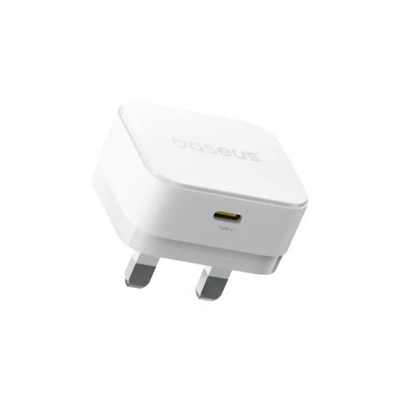 شاحن Baseus Palm USB-C PD 20W سريع – UK Plug