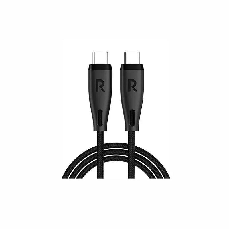 RAVPower USB-C to USB-C Braided Cable 60W 1.2M – كابل شحن ومزامنة سريع