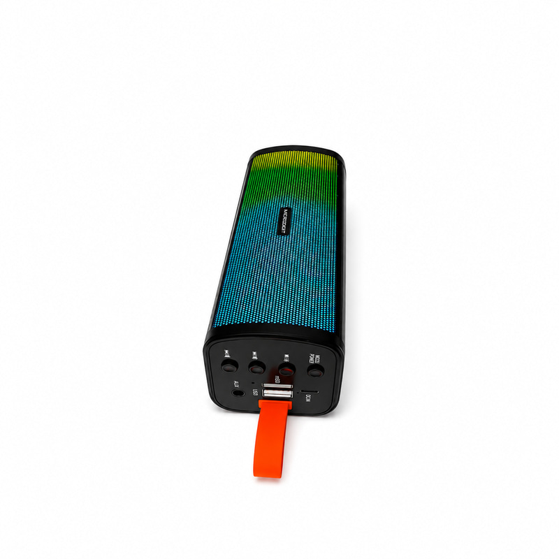 سماعة MICRODIGIT MD616BS اللاسلكية المحمولة مع إضاءة RGB