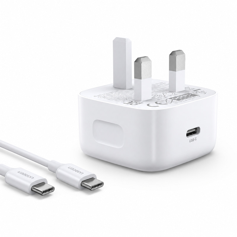 UGREEN USB-C GaN Fast Charger 20W with USB-C Cable (UK Plug)