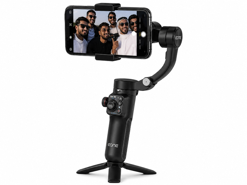 مثبت جوال ذكي EONE 3-Axis Gimbal Stabilizer مع ريموت مغناطيسي وتتبع ذكي AI