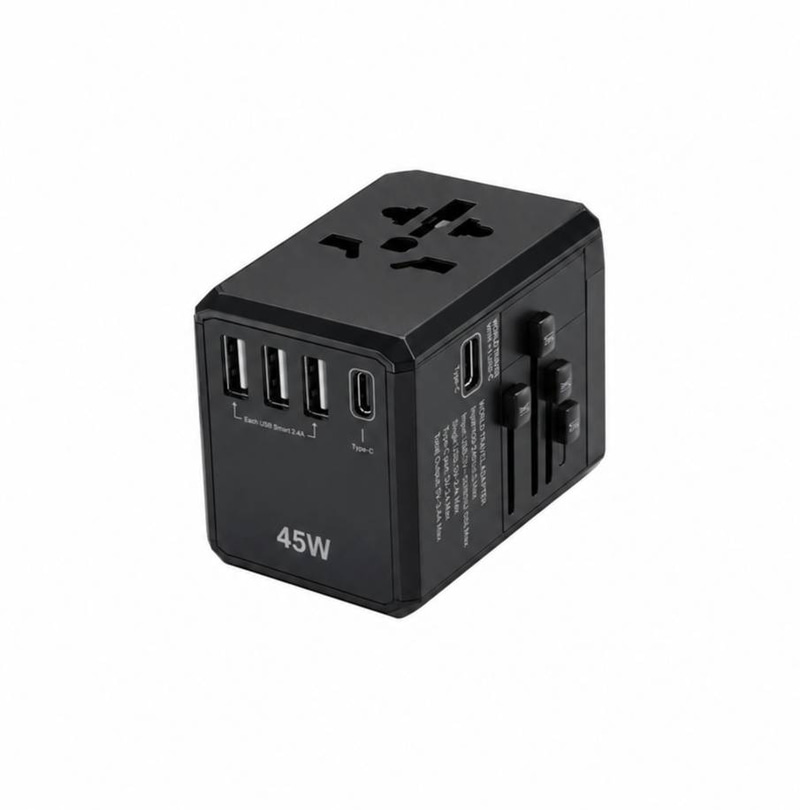 محول طاقة عالمي BASTEC BC220 - Universal Travel Charger 45W