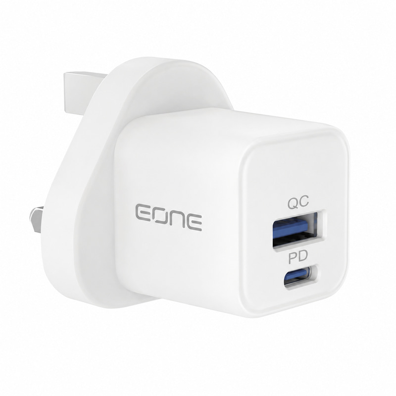 شاحن EONE Type-C & USB Fast Charger بقوة 20W – شحن سريع وآمن