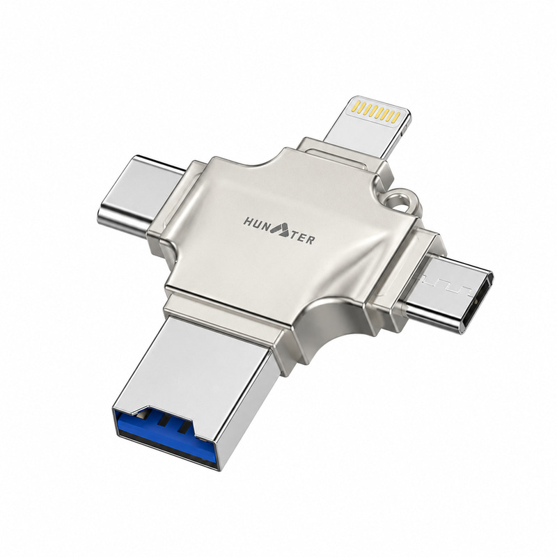 HUNTER HUNCNV53 محول OTG ثلاثي في واحد (3 in 1 OTG Converter)