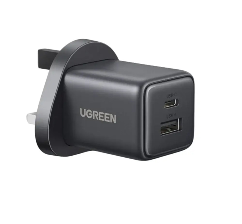 UGREEN 30W Dual Port USB-C Wall Charger - Black - 65036
