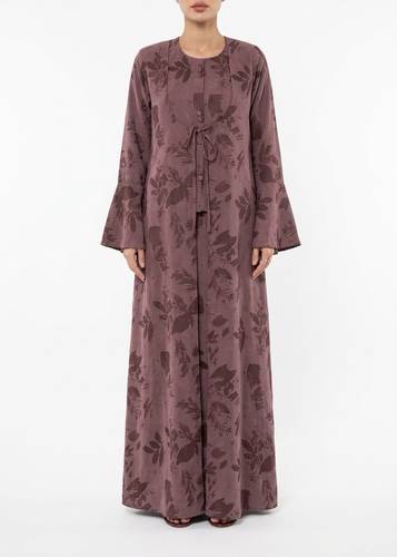 BAHIAH FLORAL SILK - BURGUNDY 