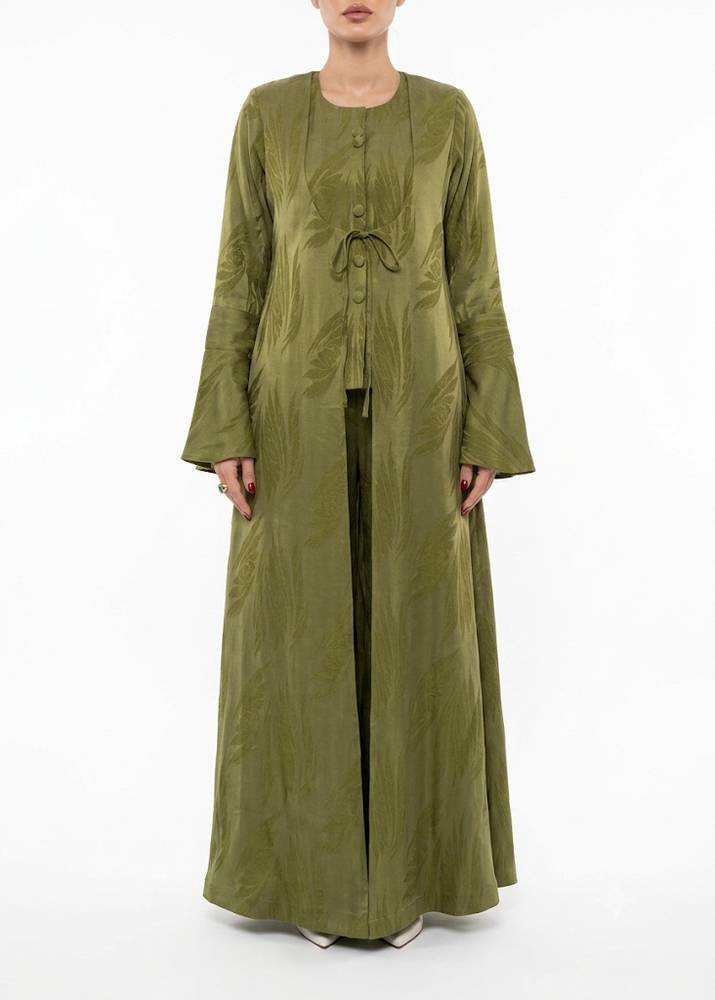 BAHIAH FLORAL SILK - SPRING GREEN 