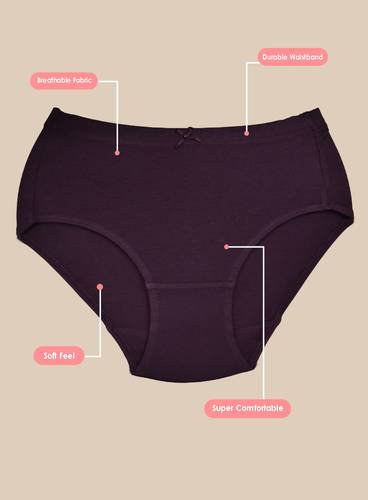 COMFORTABLE ALL-DAY COTTON ELASTANE HIPSTER PANTY SET OF 3 