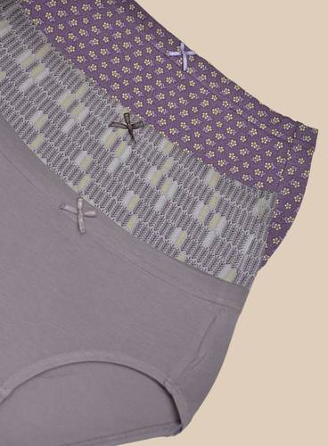 COMFORTABLE ALL-DAY COTTON ELASTANE HIPSTER PANTY-PACK OF 3 