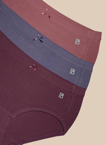 COMFORTABLE EVERYDAY COTTON ELASTANE HIPSTER PANTY-PACK OF 3 