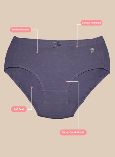 COMFORTABLE EVERYDAY COTTON ELASTANE HIPSTER PANTY-PACK OF 3 