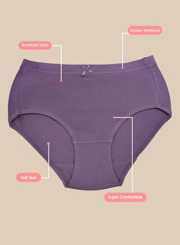 COMFORTABLE COTTON ELASTANE HIPSTER PANTY, 3-PACK 