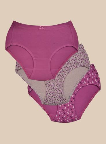 ALL-DAY COMFY COTTON ELASTANE HIPSTER PANTY-PACK OF 3 