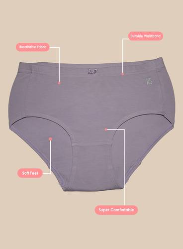 EVERYDAY COMFORT COTTON ELASTANE HIPSTER PANTY-PACK OF 3 