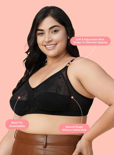 WIRE-FREE LACY COMFY NON-PADDED BRA