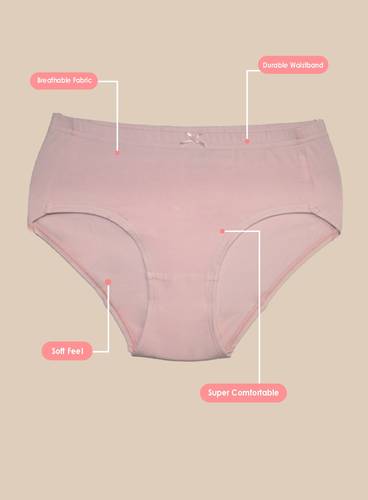 COZY COTTON ELASTIC HIPSTER PANTY THREE PACKS
