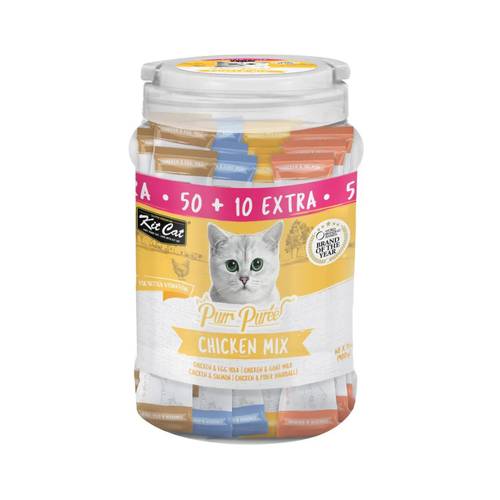 Kit Cat Creamy Chicken Snack for Cats 60×15g