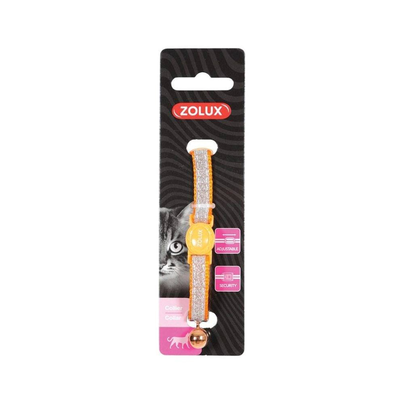 Zolux nylon collar for dogs, orange