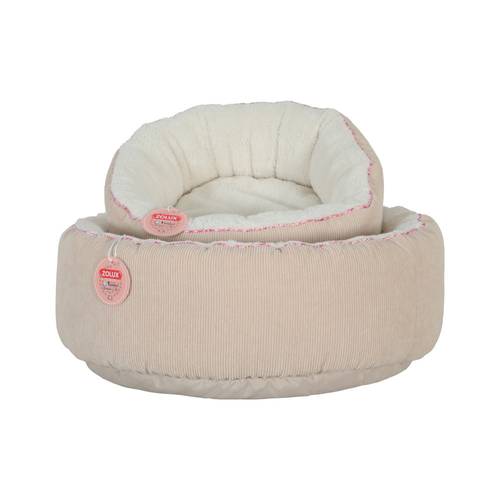 Zolux Bloom Basket Bed For Cats and Dogs Beige