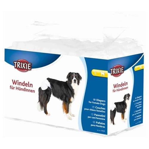 Trixie Diapers for Female Dogs 12 Pieces Size (L)