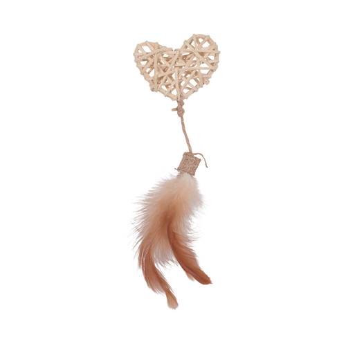 Zolux Ethicat Rattan Heart Cat Toy Cats