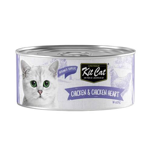 Kit Cat Deboned Chicken & Chicken Heart Wet Cat Food 80g