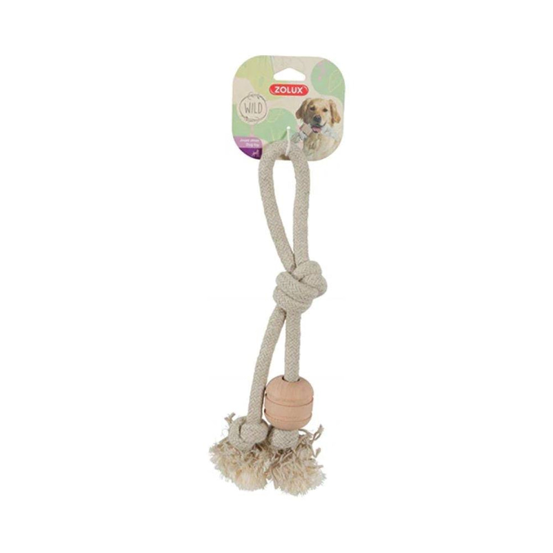 Zolux Wild Rope Dog Toy with Handle for Medium and Large Breeds