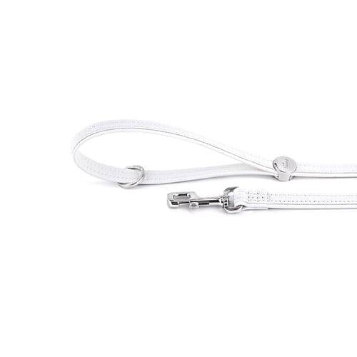 My Family Saint Tropez Leather Lead White 110 x 1.2 cm