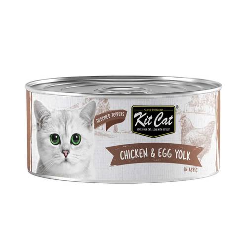 Kit Cat Deboned Chicken & Egg Yolk Wet Cat Food 80g