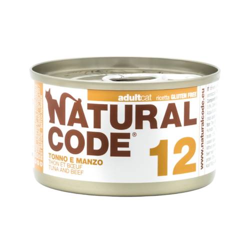 Natural Code Wet Food for Cats Tuna and Beef 85g