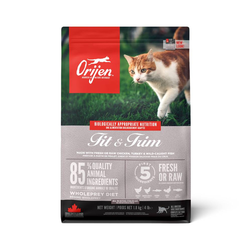 Orijen Fit & Trim Dry Food Chicken, Turkey & Fish for Cats 