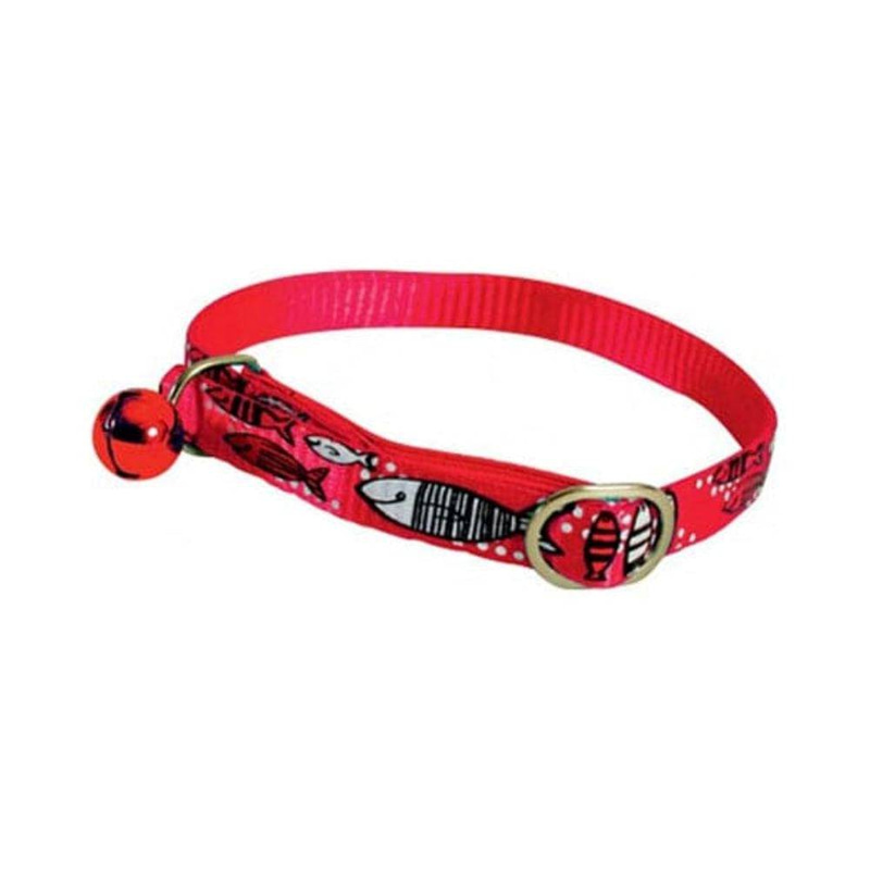 Zolux Nylon Fish Red Collar with Bell
