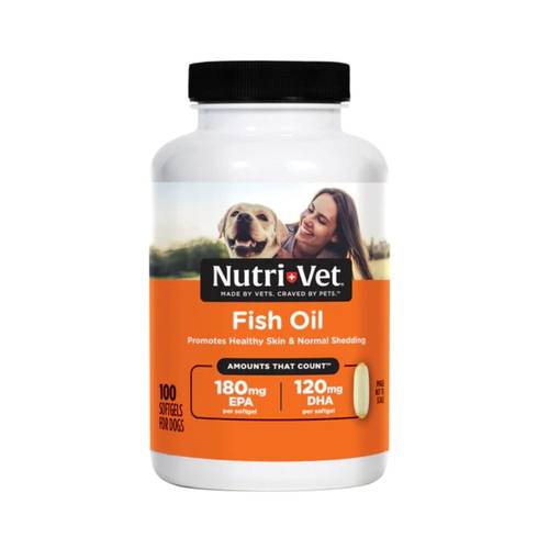 Nutri-Vet Fish Oil Softgels for Dogs 100Pcs
