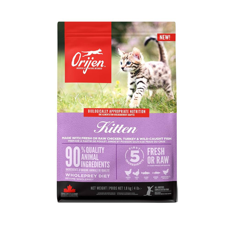 Orijen Fit and Trim Dry Kitten Food with Chicken Turkey Fish
