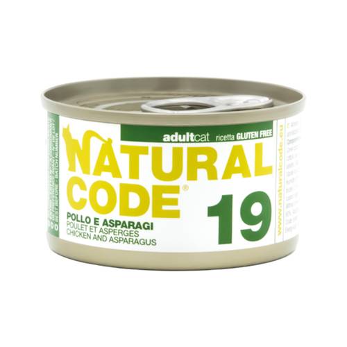 Natural Code Wet Food for Cats Chicken and Asparagus 85g