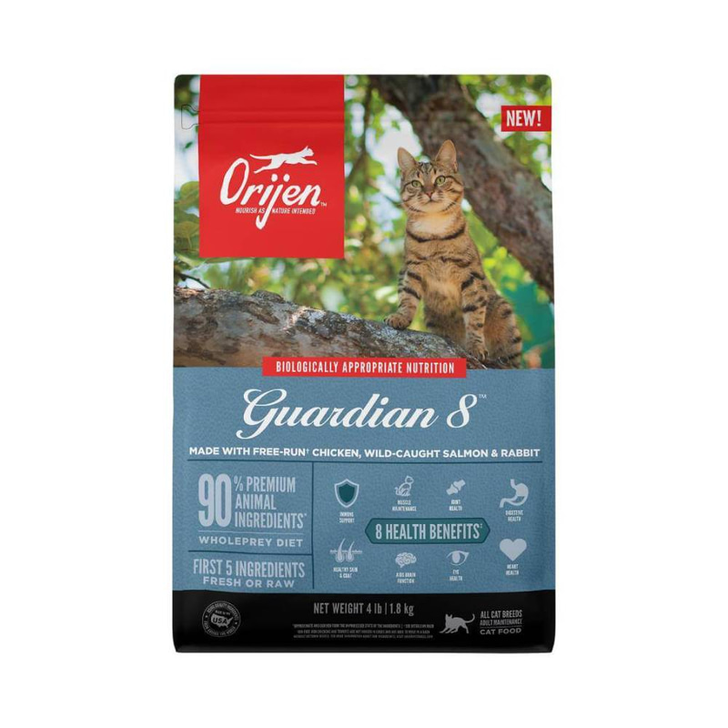 Orijen Guardian 8 Dry Cat Food with Chicken Salmon Rabbit