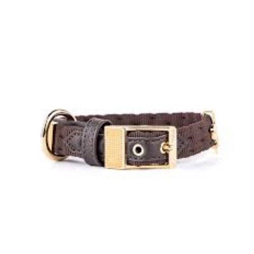 My Family Milan Brown Nylon Collar 35 x 1.6cm, S
