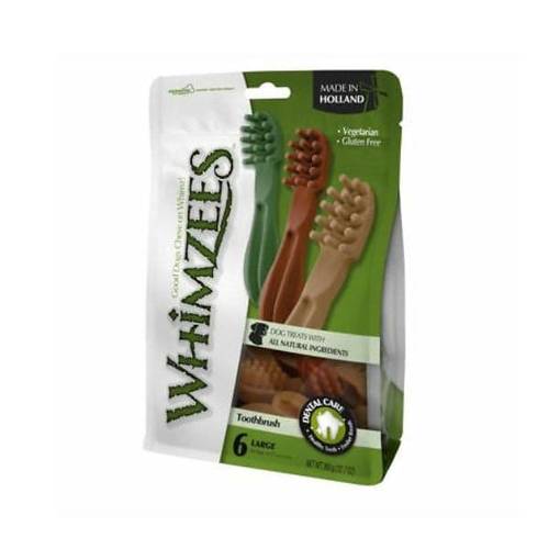 Whimzees Large 6-piece toothbrush for dogs